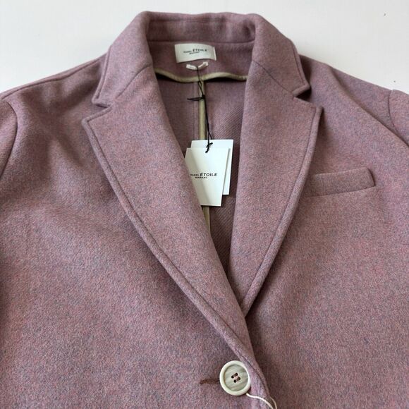 Isabel Marant Etoile Wool Blend Cocoon Size 38 Light Pink Manteau Limi Coat - Picture 5 of 11